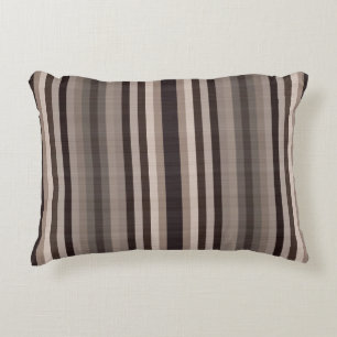Bruin Striped Patroon Accent Kussen