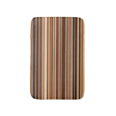 Bruin Striped Patroon Badmat (Voorkant Verticaal)