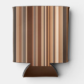 Bruin Striped Patroon Blikjeskoeler (Voorkant)