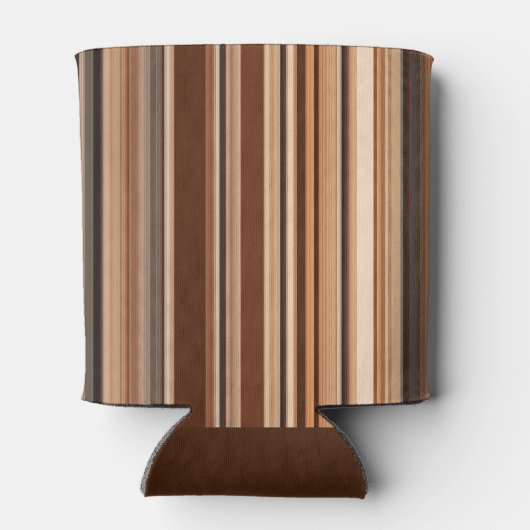 Bruin Striped Patroon Blikjeskoeler (Achterkant)