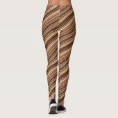 Bruin Striped Patroon Leggings (Achterkant)