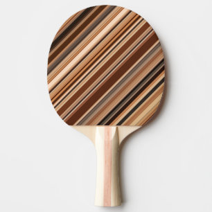 Bruin Striped Patroon Tafeltennisbatje