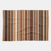 Bruin Striped Patroon Theedoek (Horizontaal)