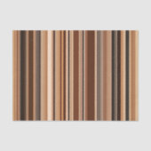 Bruin Striped Patroon Tissuepapier (Voorkant)