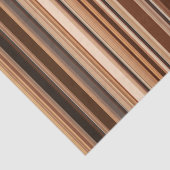 Bruin Striped Patroon Tissuepapier (Detail)