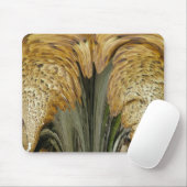 Bruin Striped Shelf Fungus Abstracte Mousepad Muismat (Met muis)