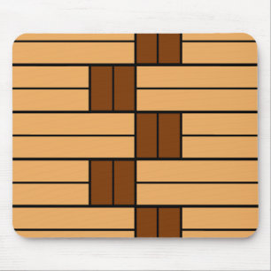 Bruin Stripes-patroon Muismat