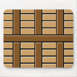 Bruin Stripes-patroon Muismat