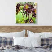 Bruin Succulent Canvas Afdruk (Insitu (Slaapkamer))