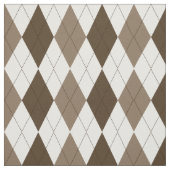 Bruin | Suede | White Diamond Argyle Pattern Stof (Swatch)