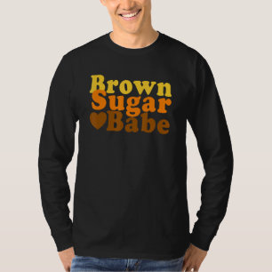 Bruin Suiker Babe Zwarte Vrouwen Mam Afrikaanse Pr T-shirt