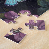 Bruin Tabby met bloemen en Victoriaans stijl Legpuzzel (Zijkant)