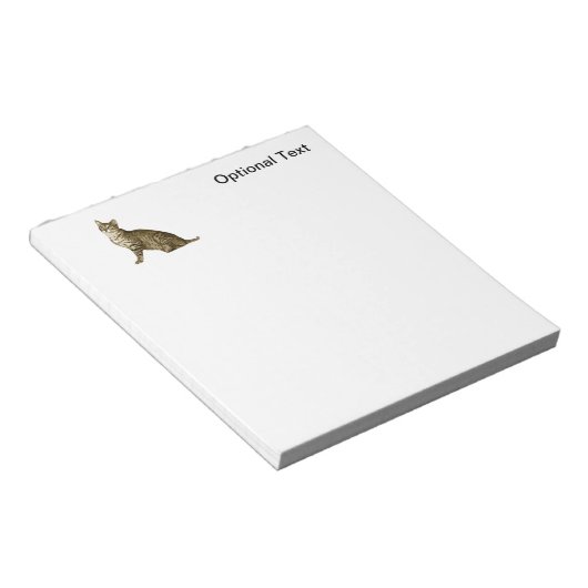 Bruin tablet notitieblok (Schuin)