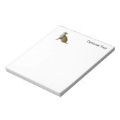 Bruin tablet notitieblok (Linkerzijde)