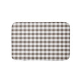 Bruin tafelkledipatroon badmat (Voorkant)