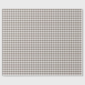 Bruin tafelkledipatroon cadeaupapier (Vlak)