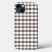 Bruin tafelkledipatroon Case-Mate iPhone case (Achterkant)