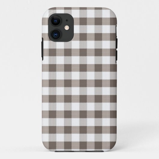 Bruin tafelkledipatroon Case-Mate iPhone case (Achterkant)