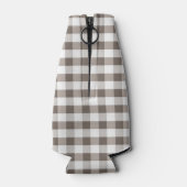 Bruin tafelkledipatroon flesjeskoeler (Achterkant)