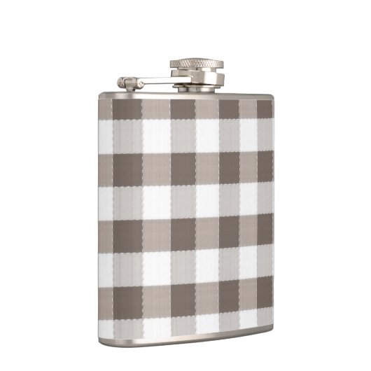 Bruin tafelkledipatroon heupfles (Rechts)