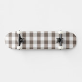Bruin tafelkledipatroon persoonlijk skateboard (Horizontaal)