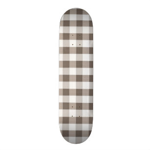 Bruin tafelkledipatroon persoonlijk skateboard