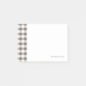 Bruin tafelkledipatroon post-it® notes (Voorkant)