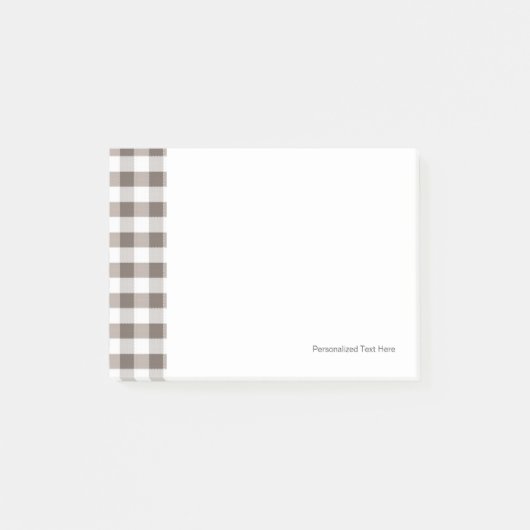 Bruin tafelkledipatroon post-it® notes (Voorkant)