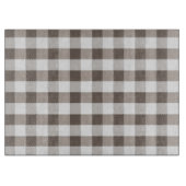 Bruin tafelkledipatroon snijplank (Voorkant)