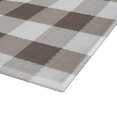 Bruin tafelkledipatroon snijplank (Hoek)