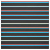 Bruin, Tan, Deep Sky Blue en Black Pattern Stof (Swatch)