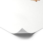 Bruin Tan en Crème  Hete Luchtballon Poster (Hoek)