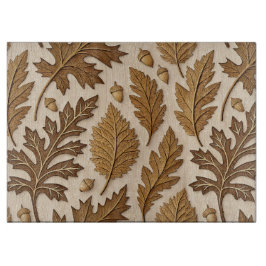 BRUIN & TAN HERFST HERFSTBLADEREN & EIKELS SNIJPLANK