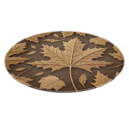 BRUIN & TAN HERFST HERFSTBLADEREN & EIKELS SNIJPLANK (Hoek)