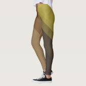 Bruin Tan Modern Geometric Pattern Leggings (Links)