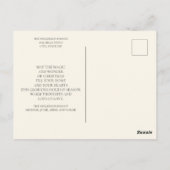 Bruin Tan Multi Photo Kerstfeestay Greep Briefkaart (Achterkant)