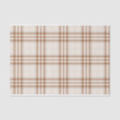 BRUIN & TAN NEUTRAAL PLAID PATROON TISSUEPAPIER (Voorkant)