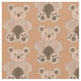 Bruin Tan Teddy Bear Plush Animal Speelgoed Print Stof