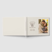 Bruin Tan Verloving Foto Weddenschap Bride Groom Gastenboek (Volledig)