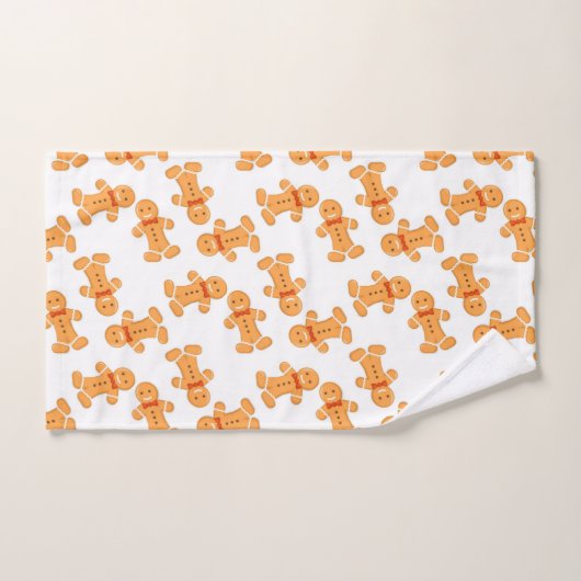 Bruin tandbrood op wit bad handdoek (Handdoek)