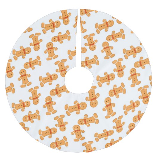 Bruin tandbrood op wit kerstboom rok (Voorkant)