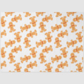 Bruin tandbrood op wit tissuepapier (Voorkant)