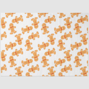 Bruin tandbrood op wit tissuepapier