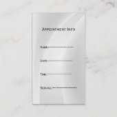 bruin tandheelkundige visitekaartjes met afspraken (Achterkant)