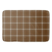 Bruin Tartan Badmat (Voorkant)