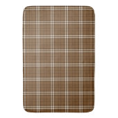 Bruin Tartan Badmat (Voorkant Verticaal)