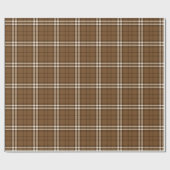 Bruin Tartan Cadeaupapier (Vlak)