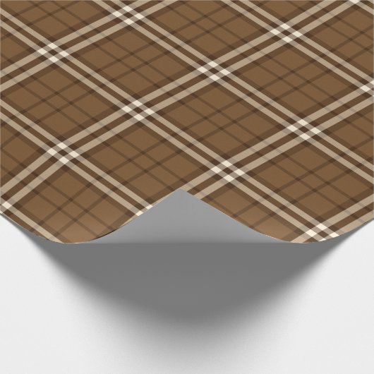 Bruin Tartan Cadeaupapier (Hoek)