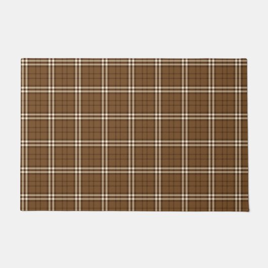 Bruin Tartan Deurmat (Voorkant)