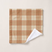 Bruin Tartan Elegant Gift Bad Handdoek (Wasdoekje)